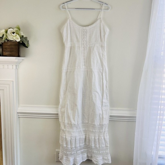 Old Navy Dresses & Skirts - OLD NAVY White Flowy Lace Boho Maxi Dress ~ Womens Sz Large